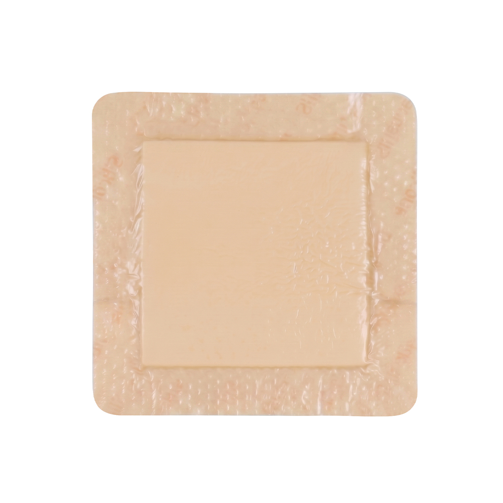 Pansament din spumă cu margini din silicon de 12,5 x 12,5 cm