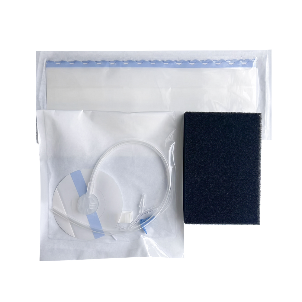 Kit de pansament de unică folosință pentru terapie cu presiune negativă (NPWT/VSD).