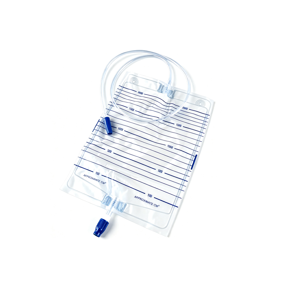 1000ml/1500ml/2000ml Pungă de urină cu design medical de precizie, rezistentă la scurgeri, cu supapă cu șurub