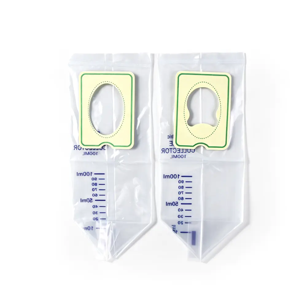 100ml/200ml Pungă universală de colectare a urinei adezivă pentru copii